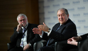 President Armen Sarkissian made a statement as a speaker in the framework of the Shaping the Future panel at the annual global meeting of Horasis analytical center.