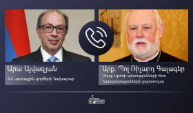 Foreign Minister Ara Aivazian’s phone conversation with Archbishop Paul Richard Gallagher, the Secretary for Relations with States of the Holy See