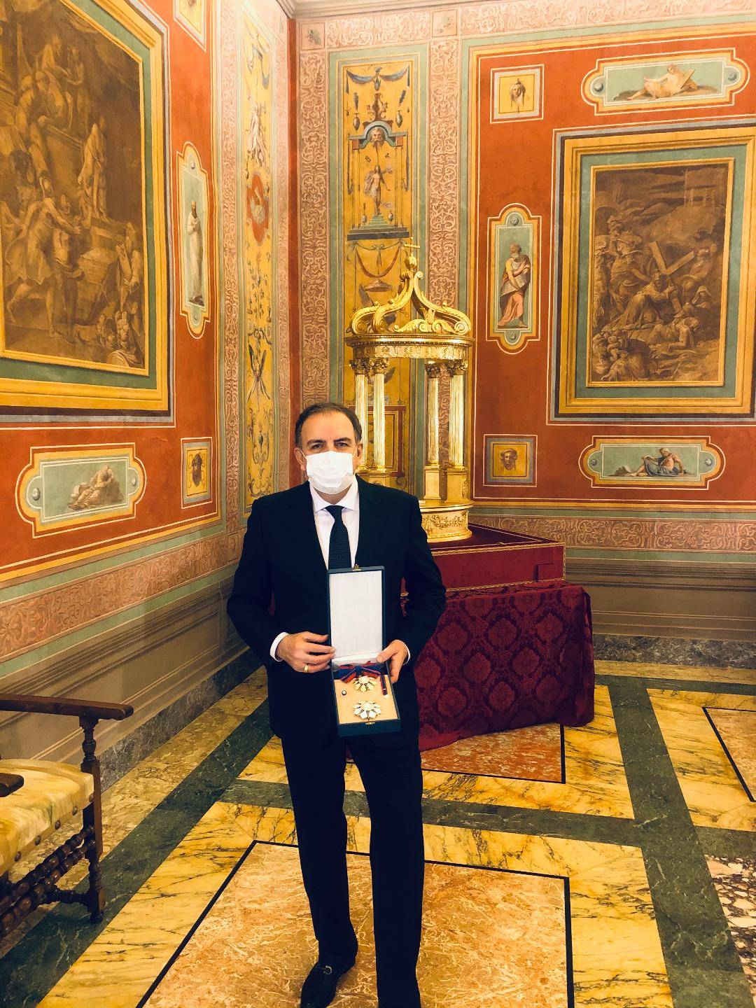 Ambassador of Armenia received the title Knights of Grand Cross Order by Pope Francis