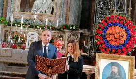 La partecipazione degli Ambasciatori della Repubblica d’Armenia presso la Santa Sede e presso l’Italia all'evento dedicato al 107° anniversario del genocidio armeno