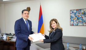 The Ambassador of Portugal presented copies of her credentials to Armenia’s Deputy Foreign Minister