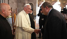 Messaggio di auguri del Presidente Armen Sarkissian a Papa Francesco