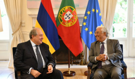 President Armen Sarkissian met with the Prime Minister António Costa.
